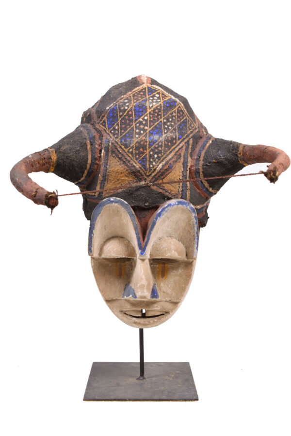 Kakunga mask - Textile, Wood - Yaka - Congo