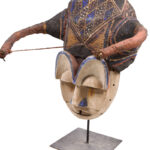 Kakunga mask - Textile, Wood - Yaka - Congo