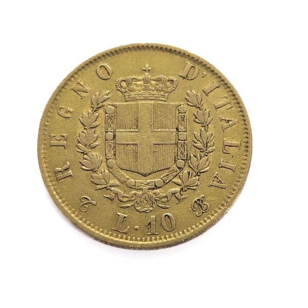 Italy 10 Lire 1863 Vittorio Emanuele II