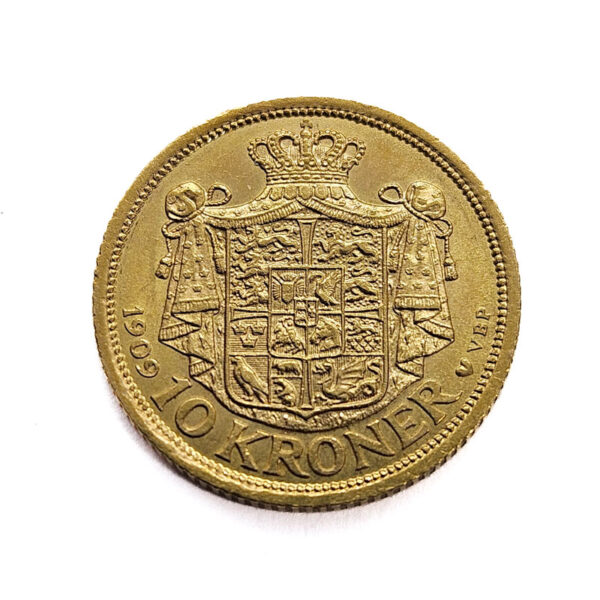 Denmark 10 Kroner 1909 Frederik VIII