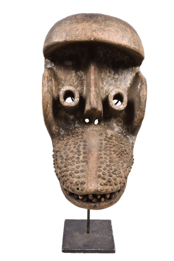 Mask - Wood, Nails, Teeth - Guere - Ivory Coast