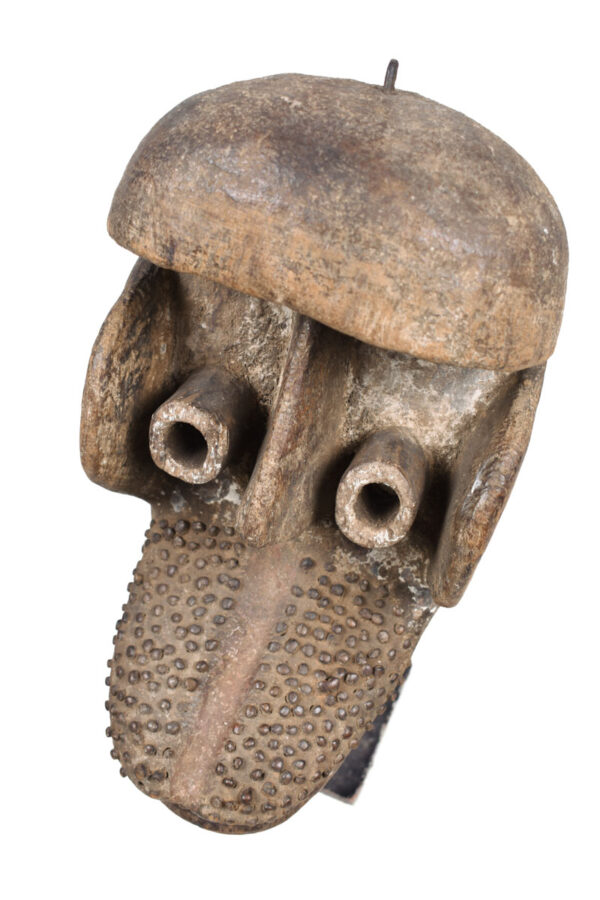 Mask - Wood, Nails, Teeth - Guere - Ivory Coast