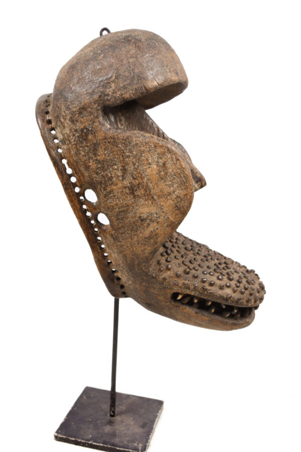 Mask - Wood, Nails, Teeth - Guere - Ivory Coast