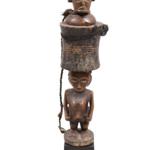 Snuff mortar- Wood - Chokwe - Congo