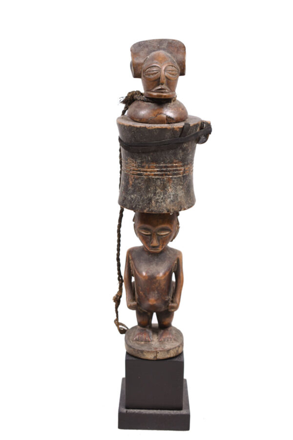 Snuff mortar- Wood - Chokwe - Congo