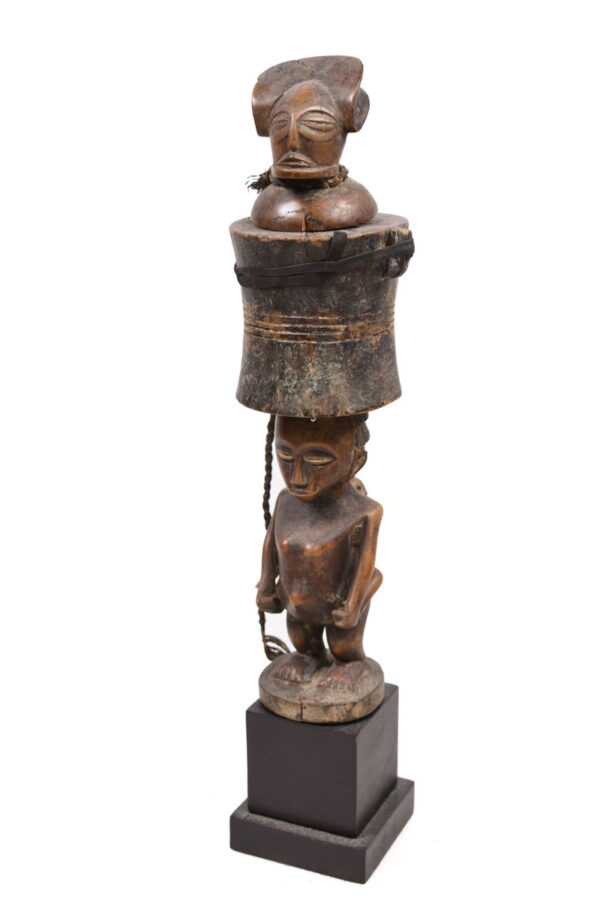 Snuff mortar- Wood - Chokwe - Congo