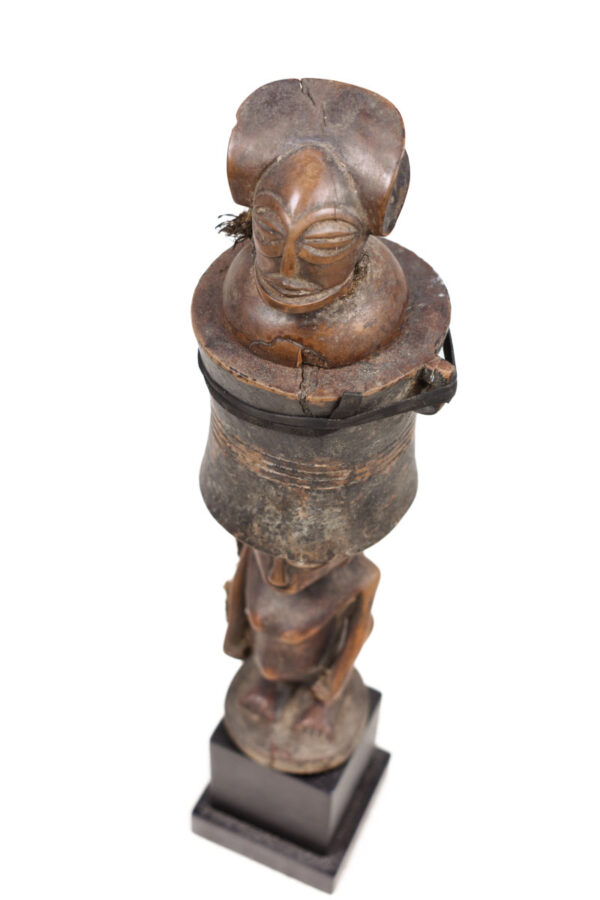 Snuff mortar- Wood - Chokwe - Congo
