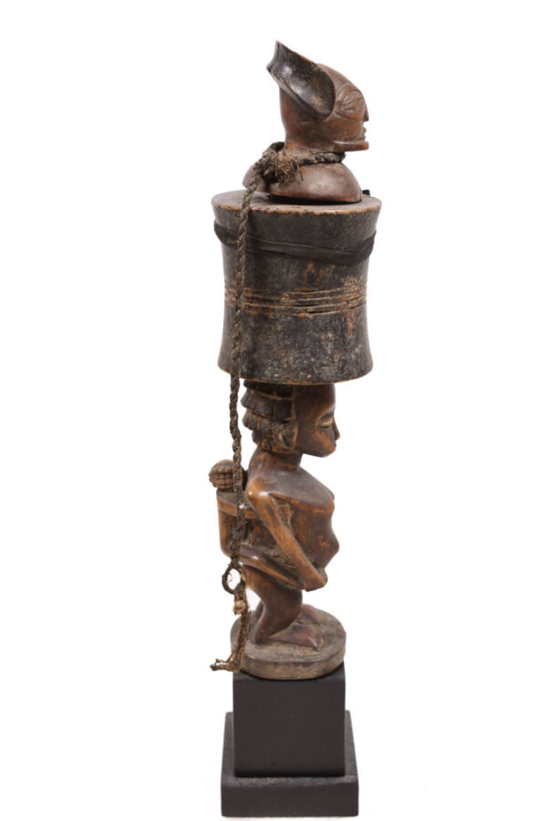 Snuff mortar- Wood - Chokwe - Congo