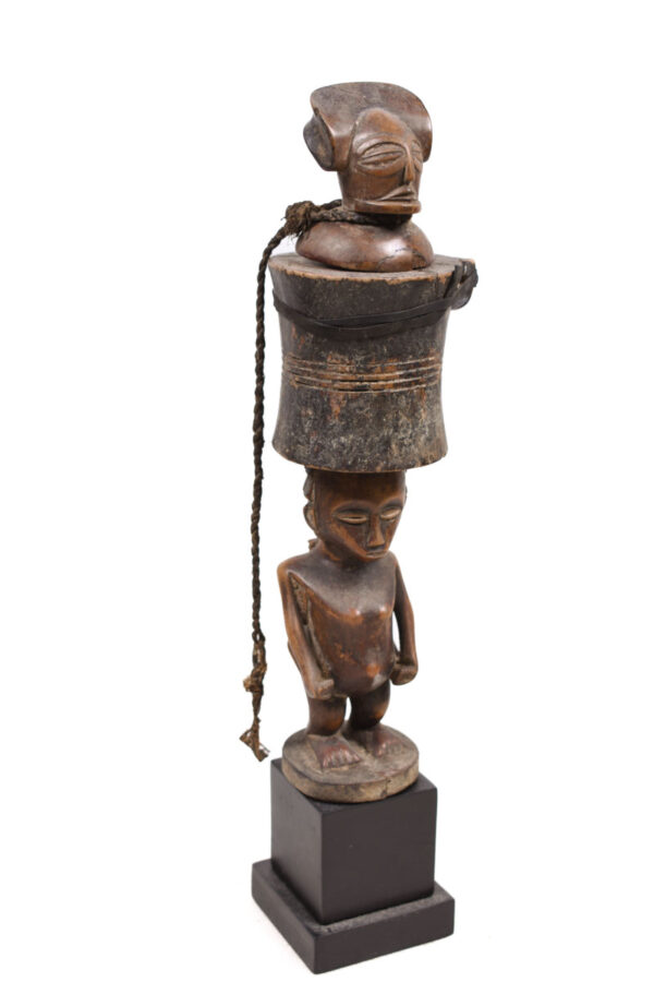 Snuff mortar- Wood - Chokwe - Congo