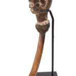 Ceremonial Knife - Wood - Bone - IGBO - Nigeria