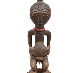 Power Figure - Wood, Horn - Songye - Congo