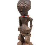 Power Figure - Wood, Horn - Songye - Congo