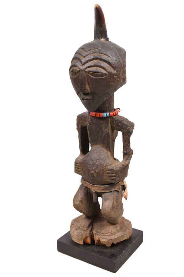 Power Figure - Wood, Horn - Songye - Congo