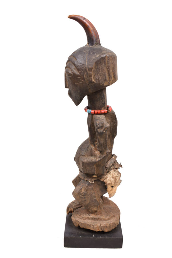 Power Figure - Wood, Horn - Songye - Congo