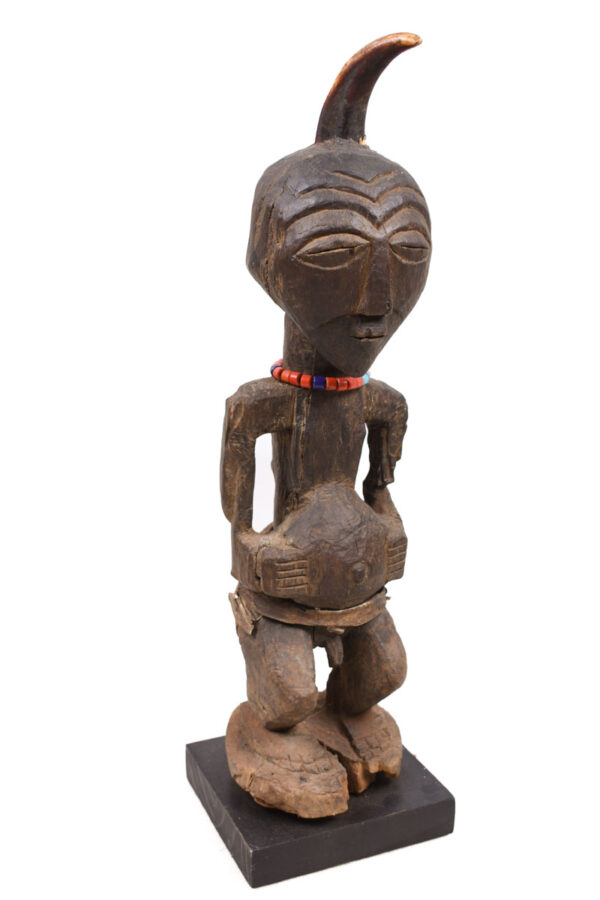 Power Figure - Wood, Horn - Songye - Congo