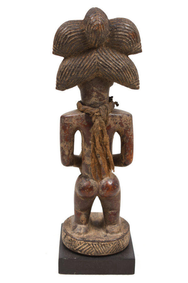 Bowl-barrier Figure - Wood - Mboko - Luba - Congo DRC