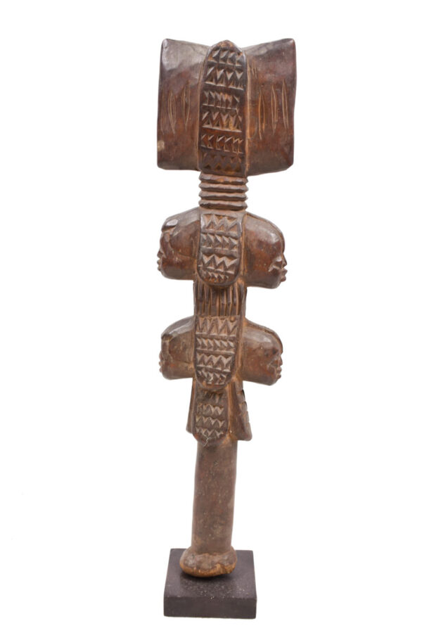 Cult Staff - Wood - Shango - Yoruba - Nigeria - Schädler certificate