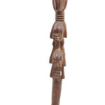 Cult Staff - Wood - Shango - Yoruba - Nigeria - Schädler certificate