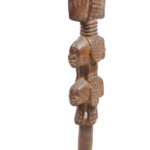 Cult Staff - Wood - Shango - Yoruba - Nigeria - Schädler certificate
