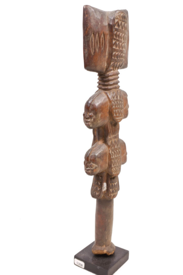 Cult Staff - Wood - Shango - Yoruba - Nigeria - Schädler certificate