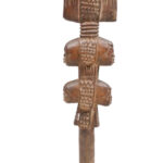 Cult Staff - Wood - Shango - Yoruba - Nigeria - Schädler certificate