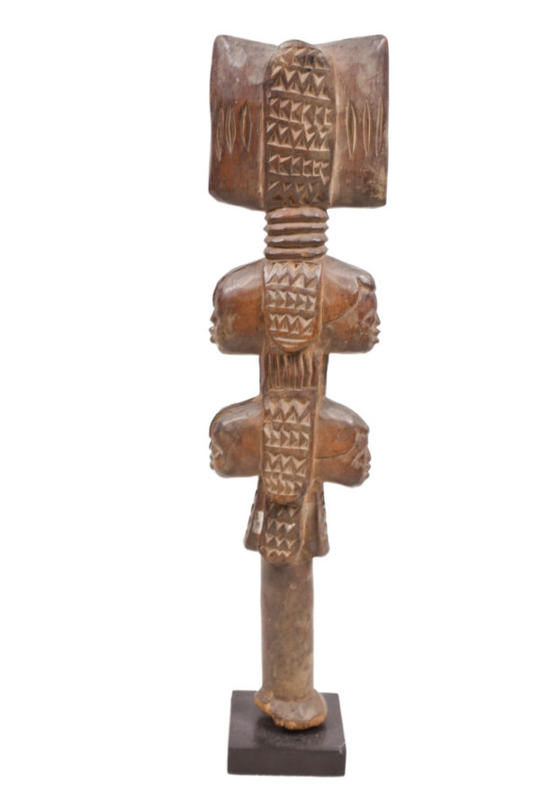 Cult Staff - Wood - Shango - Yoruba - Nigeria - Schädler certificate