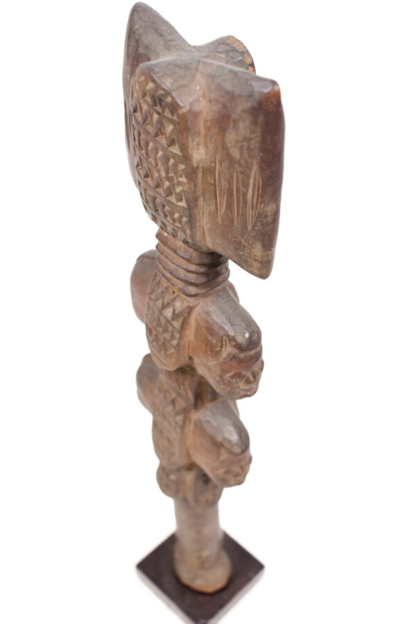 Cult Staff - Wood - Shango - Yoruba - Nigeria - Schädler certificate