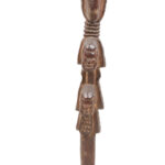 Cult Staff - Wood - Shango - Yoruba - Nigeria - Schädler certificate