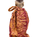 Ancestor figure - Wood, Textile - Ewe - Togo