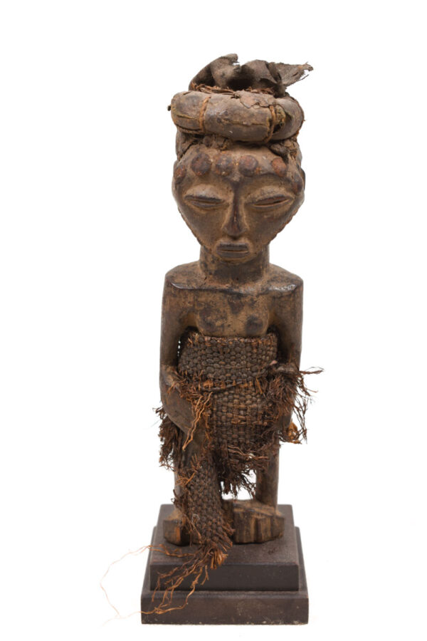 Ancestor figure - Wood, Leahter - Kusu - DR Congo