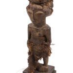 Ancestor figure - Wood, Leahter - Kusu - DR Congo