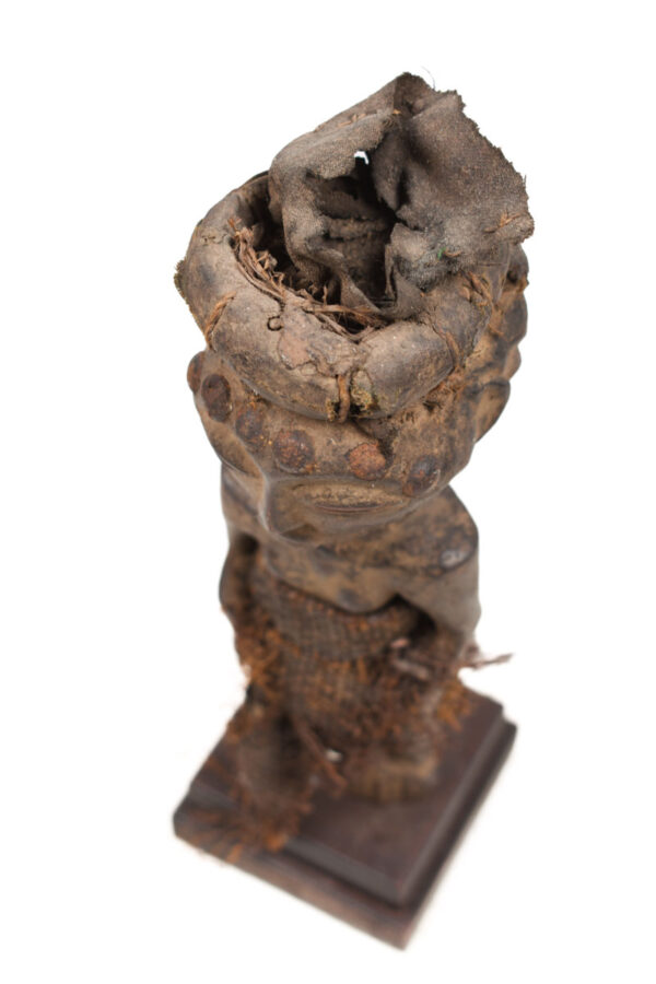 Ancestor figure - Wood, Leahter - Kusu - DR Congo