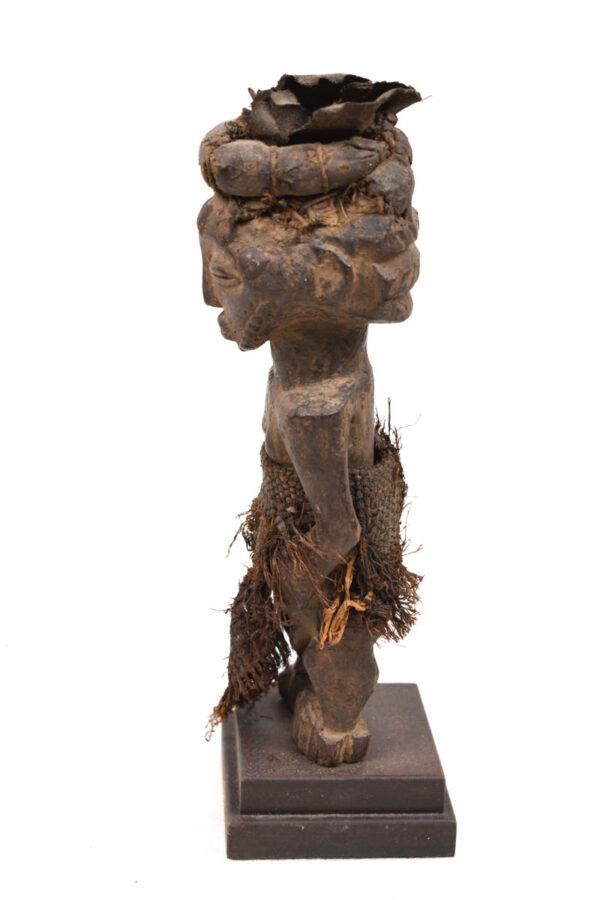 Ancestor figure - Wood, Leahter - Kusu - DR Congo
