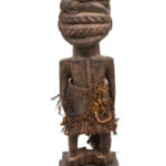 Ancestor figure - Wood, Leahter - Kusu - DR Congo