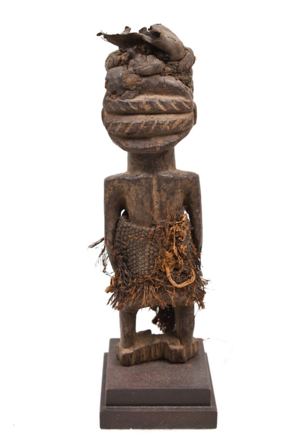 Ancestor figure - Wood, Leahter - Kusu - DR Congo