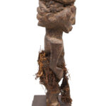 Ancestor figure - Wood, Leahter - Kusu - DR Congo