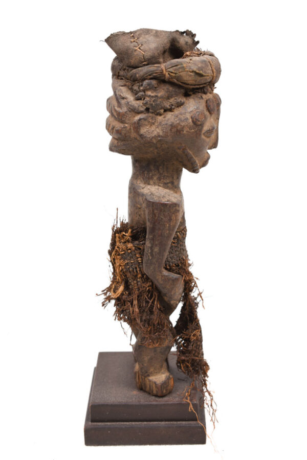 Ancestor figure - Wood, Leahter - Kusu - DR Congo