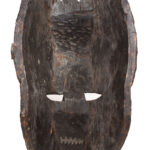 Initiation mask - Wood, Copper, Beads - Salampasu - Congo
