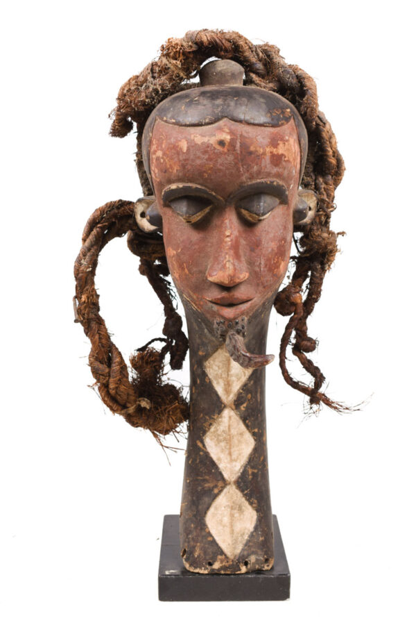 Long bearded mask - Wood - Mbuya Kiwoyo Muyombo - Pende - DR Congo