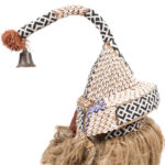 Mukyeem mask - Beads, Cauris, Plant fibre, Raphia, Wood - Kuba - DR Congo