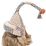 Mukyeem mask - Beads, Cauris, Plant fibre, Raphia, Wood - Kuba - DR Congo