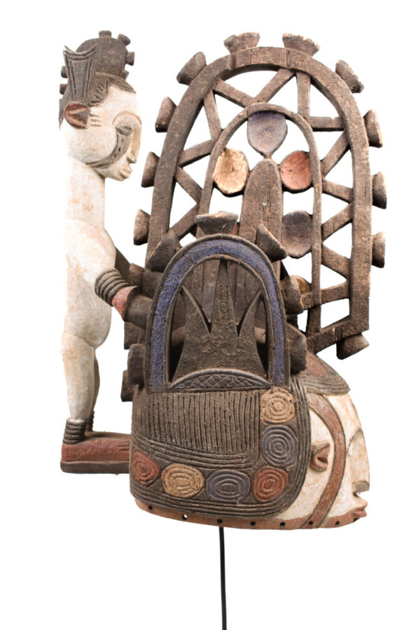 Mask - Wood - Agbogho Mmwo - Igbo / Ibo - Nigeria