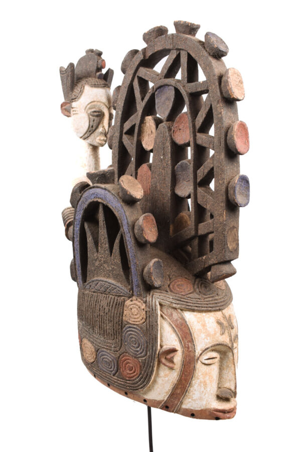Mask - Wood - Agbogho Mmwo - Igbo / Ibo - Nigeria