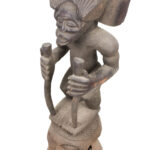 Tshibinda Crest Mask / Figure - Wood - Chokwe - Congo
