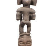 Tshibinda Crest Mask / Figure - Wood - Chokwe - Congo