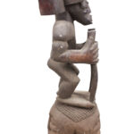 Tshibinda Crest Mask / Figure - Wood - Chokwe - Congo