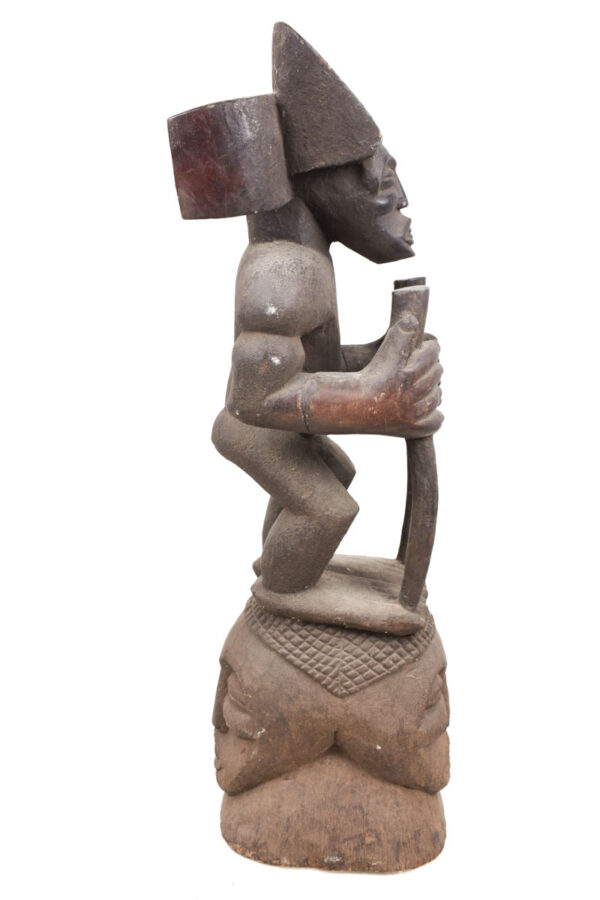 Tshibinda Crest Mask / Figure - Wood - Chokwe - Congo