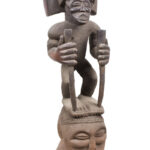 The arms of the figure seems to be restored in the past. 