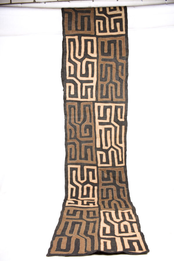 Textile - Cloth - Shoowa-Kuba - DR Congo 320 cm