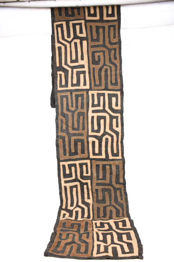Textile - Cloth - Shoowa-Kuba - DR Congo 320 cm